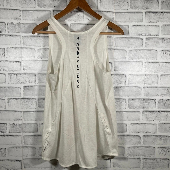Women’s Adidas Karlie Kloss racerback Tank Top white Medium - Picture 1 of 4